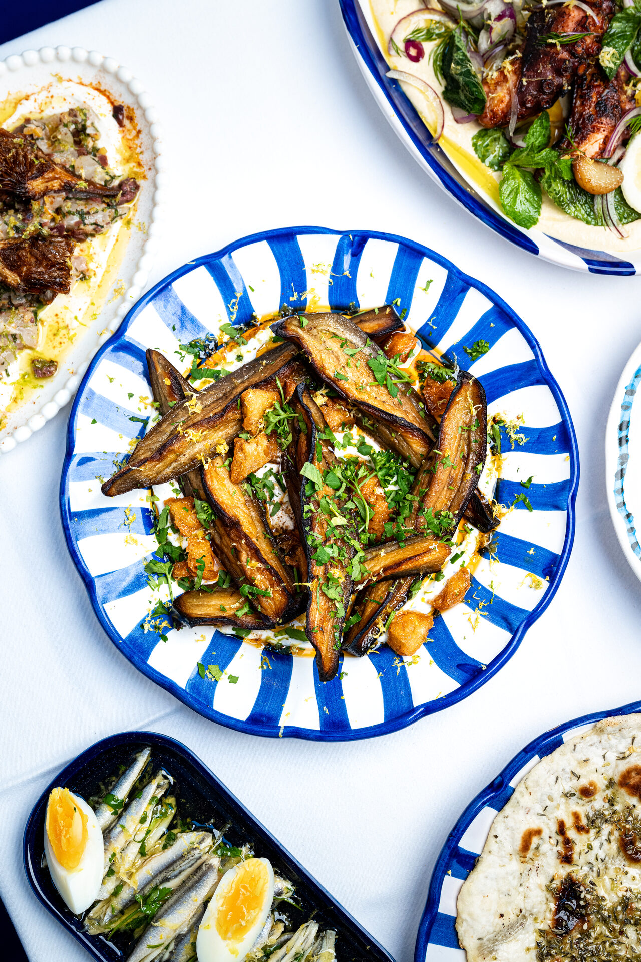 Aubergines confites aux épices